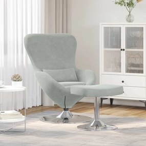 vidaXL Πολυθρόνες, Καρέκλες και Καθίσματα 2 pcs Ανοιχτό γκρι Κανονικό