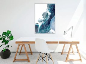 Αφίσα - Acrylic Pouring I - 40x60 - Χρυσό - Με πασπαρτού