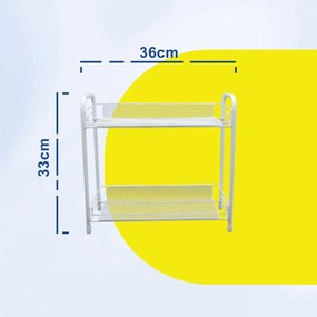 Επιτραπέζιος Οργανωτής Γραφείου 36x17x33cm σε 2 Χρώματα - Άσπρο