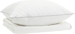 vidaXL Σετ πάπλωμα 90% χήνας FULDA 2 pcs 135 x 200 cm Καλοκαίρι Λευκό