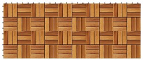 vidaXL Πλακάκια Deck 10 τεμ. 30 x 30 εκ. από Ξύλο Ακακίας