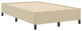 vidaXL Κρεβάτι Φατνίου Ανοιχτό Πράσινο Γκρι 120x200 εκ Κουβερλί Καθίσματος