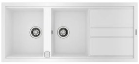 TEKA NOVA 80 B-TG 2B 1D  Ένθετος Γρανιτένιος νεροχύτης artic White Μ116xΠ51εκ
