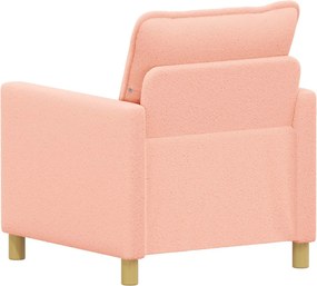vidaXL Καναπές Ροζ 76 x 81 x 87,5 εκ Ύφασμα