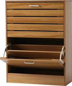 Παπουτσοθήκη Με 2 Ράφια/12 Θέσεων (63x24x80) Spitishop Butler Walnut