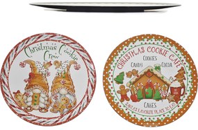 Χριστουγεννιάτικος Δίσκος Gingerbread 40cm Σε 2 Σχέδια