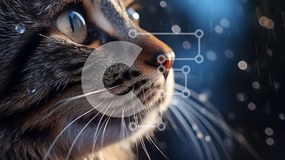 Σετ των 2 Intra Συλλεκτικό Ξύλινο Παζλ Plywood 4mm - Περίεργη γάτα στη βροχή Σε Ξύλινο Κουτί - Διαστάσεις: 10x10 cm – 25 κομμάτια