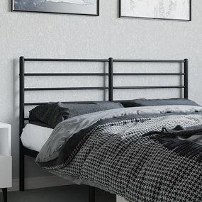 vidaXL Κεφαλάρι Μαύρο 160 εκ. Μεταλλικό