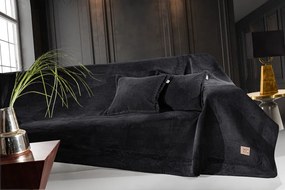 Ριχτάρι Διθέσιος Suede Microfiber Rubicon Black 170x250εκ. Guy Laroche