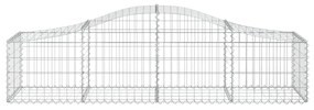 vidaXL Συρματοκιβώτια Τοξωτά 5 τεμ. 200x50x40/60 εκ. Γαλβαν. Ατσάλι