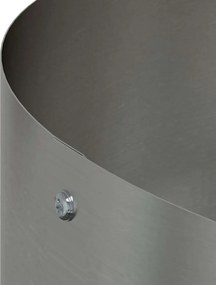 vidaXL Δακτύλιος γλάστρας 5 pcs Ασημί 30 x 30 x 20 cm