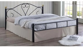 Κρεβάτι Lazar Black E8066 210X158X95 cm Διπλό Metal