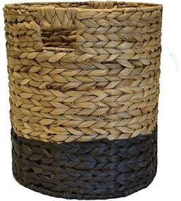 Καλάθι 00.06.66065 Φ35x34cm Natural-Black Hydrohyacinth