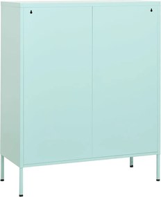 vidaXL Ντουλάπι Αποθήκευσης Χρώμα Μέντα 80 x 35 x 101,5 εκ. από Ατσάλι