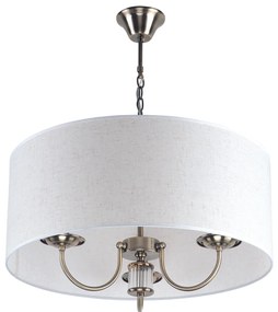 KQ 9015-3A PARIL ANTIQUE BRASS PENDANT BEIGE SHADES Γ3
