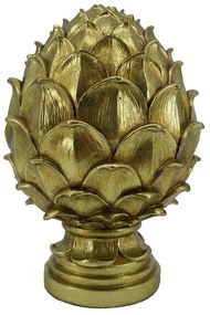 Διακοσμητικό Αντικείμενο Επιτραπέζιο Golden Pinus 022306 D16xH25cm Gold Polyresin