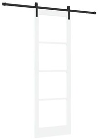 vidaXL Συρόμενη Πόρτα ORKDAL Λευκό 78 x 232 cm Μασίφ ξύλο πεύκου