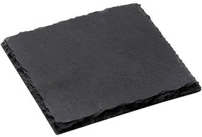 Σουβέρ Πέτρινο (Σετ 6Τμχ) FAG104 10x10cm Black Espiel Slate