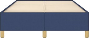vidaXL Πλαίσιο κρεβατιού χωρίς στρώμα μπλε 120x200cm ύφασμα