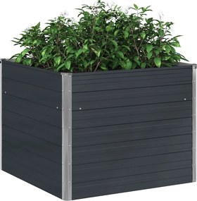 vidaXL Ζαρντινιέρα Ψηλή Ανθρακί 100x100x77 εκ. Γαλβανισμένος Χάλυβας