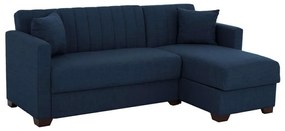 Καναπές - Κρεβάτι Γωνία Ghufran HM3244.07 Αναστρέψιμη 200x133x77cm Blue Ύφασμα