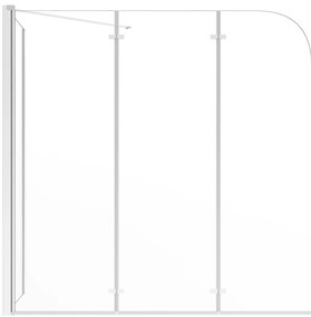 vidaXL Καμπίνα Μπανιέρας Διαφανής 120 x 69 x 130 εκ. Ψημένο Γυαλί