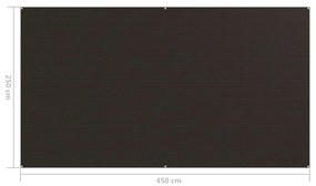 Χαλί Σκηνής Καφέ 250 x 450 εκ.