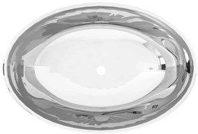vidaXL Νιπτήρας Ασημί 40 x 33 x 13,5 εκ. Κεραμικός
