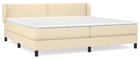 ΚΡΕΒΑΤΙ BOXSPRING ΜΕ ΣΤΡΩΜΑ ΚΡΕΜ 200X200 ΕΚ. ΥΦΑΣΜΑΤΙΝΟ 3126194