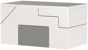 HOMCOM Σετ Αναρρίχησης και Τσουλήθρας για Παιδιά, Προάγει την Κινητικότητα, Τεχνητό Δέρμα, Αφρός EPE, 86x49x47 cm, Γκρι