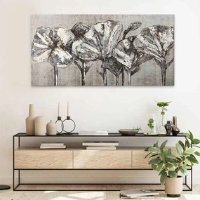 Πίνακας σε καμβά White Flowers&quot; Megapap ψηφιακής εκτύπωσης 120x60x3εκ.&quot;
