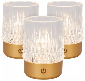 Φωτιστικό Επιτραπέζιο Lucide 46520-03-02 LILY Χρυσό Χρώμα (Gold Coloured)|Διάφανο (Transparent) 2700 K