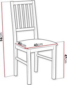 Καρέκλα Nile VII - Karudi - Kafe - 43.00Χ40.00Χ94.00cm