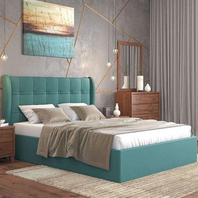 Κρεβάτι Nο88 150x200x120cm Blue Διπλό