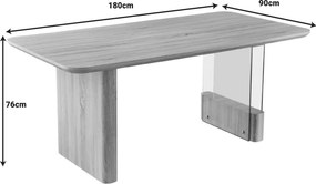 Tραπέζι Faghan pakoworld καφέ mdf 180x90x76εκ