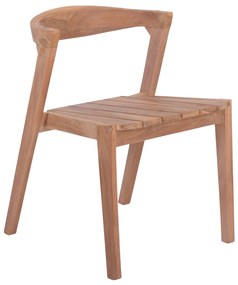 ΚΑΡΕΚΛΑ ΕΞΩΤΕΡΙΚΟΥ ΧΩΡΟΥ ORLEAN HM18130 ΞΥΛΟ TEAK-ΦΥΣΙΚΟ ΧΡΩΜΑ 49.5x58x70Υεκ.