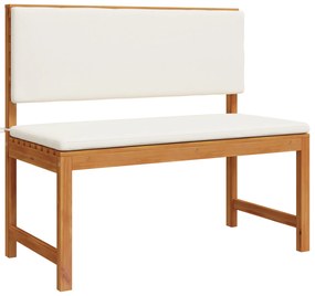 vidaXL Πάγκος Κήπου  με Μαξιλάρια 100x50x91 εκ Μασίφ Ξύλο Ακακίας