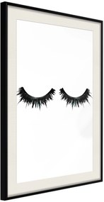 Αφίσα - False Eyelashes - 20x30 - Μαύρο - Με πασπαρτού