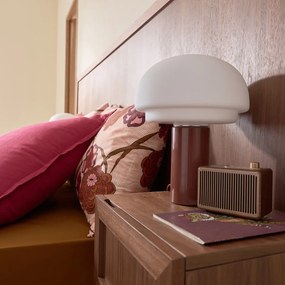 Φωτιστικό από Οπαλίνα και μέταλλο, ύψος 27,5 – Agathilda