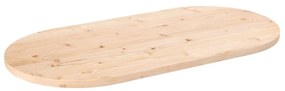 vidaXL Επιφάνεια Τραπεζιού Οβάλ 110 x 55 x 2,5 εκ. Μασίφ Ξύλο Πεύκου