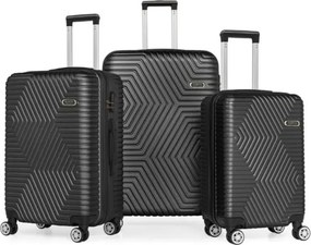 Stewehome Σετ 3 τεμαχίων βαλίτσες με 4 ρόδες και κλειδαριά