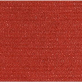vidaXL Πανί Σκίασης Κόκκινο 3,5 x 3,5 x 4,9 μ. από HDPE 160 γρ./μ²