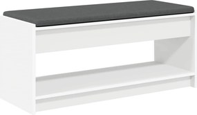 vidaXL Παγκάκι Χαλωρίου Λευκός 103 x 38 x 45 εκ