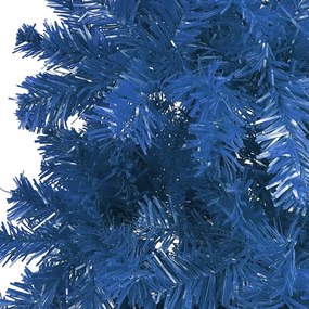 vidaXL Χριστουγεννιάτικο Δέντρο Slim με LED & Μπάλες Μπλε 150 εκ.