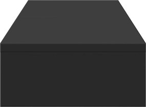 vidaXL Βάση Οθόνης Ρυθμιζ. Μαύρο 80x24x10,5εκ Επεξεργ Ξύλο