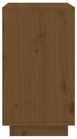Κάβα Κρασιών Μελί 55,5x34x61 εκ. από Μασίφ Ξύλο Πεύκου - Καφέ