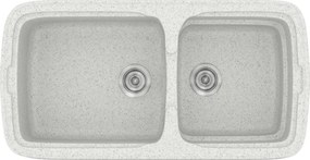 Sanitec Classic 305 (96×51) - Γρανιτένιος νεροχύτης - Granite WHITE