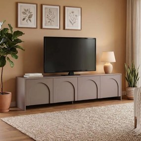 Έπιπλο τηλεόρασης Aurelia χρώμα μόκα 180x32x45εκ