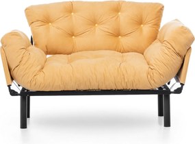 2-Seat Sofa-Bed Nitta - Mustard Mustard