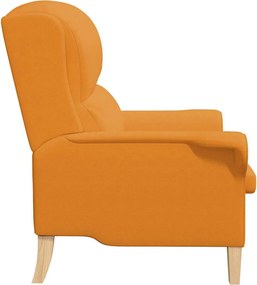 vidaXL Πολυθρόνα Σκούρο κίτρινο ύφασμα